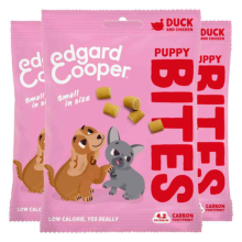 Edgard & Cooper 3x Edgard & Cooper Puppy Bite S Eend & Kip 50 gr