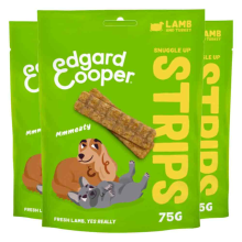 Edgard & Cooper 3x Edgard & Cooper Adult Strips Lam & Kalkoen 75 gr