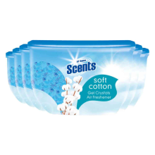 6X At Home Luchtverfrisser Gel Kristallen Fris Katoenlinnen 150 gr