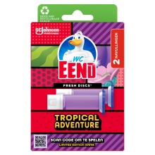 WC Eend Fresh Discs Duo Navulling Tropical Adventure 72 ml