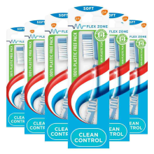 6X Aquafresh Tandenborstel Clean Control Soft