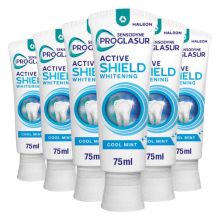 6X Sensodyne Tandpasta ProGlasur Active Shield Whitening 75 ml