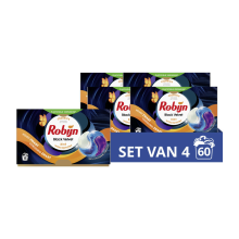4X Robijn Wascapsules 3 in1 Black Velvet 15 stuks