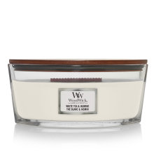 WoodWick Geurkaars Ellipse White Tea & Jasmine 454 gr