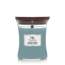 WoodWick Geurkaars Medium Evergreen Cashmere 275 gr