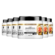 6X Gliss Haarmasker Total Repair Intense Repair 400 ml