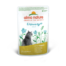 60X Almo Nature Kattenvoer Nat Urinary Help Kalkoen 70 gr