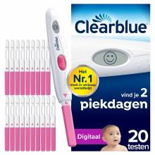 2X Clearblue Ovulatietest Digitaal 20 stuks