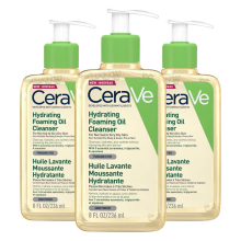 3X CeraVe Hydrating Foaming Oil Cleanser 236 ml