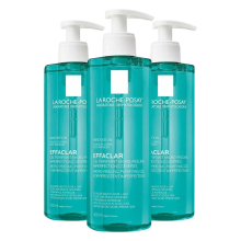 3X La Roche Posay Effaclar Zuiverende Micro Peeling Gel 400 ml