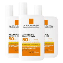 3X La Roche Posay Anthelios Onzichtbare Fluïde SPF 50 50 ml