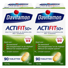 2X Davitamon Actifit 50+ 90 tabletten