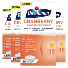 4X Davitamon Cranberry 30 capsules