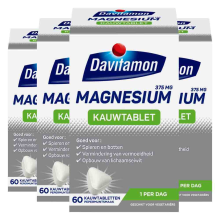 4X Davitamon Magnesium Kauwtablet 60 tabletten