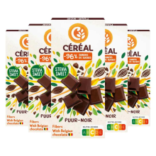 5X Céréal Chocoladetablet Puur 85 gr