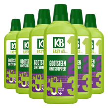 6X KB Easy Gootsteen Ontstopper Concentraat 750 ml