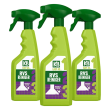 3X KB Easy RVS Reiniger Spray 500 ml