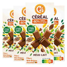4X Céréal Chocolade Tablet Melk Chocolade 85 gr