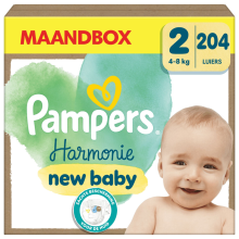 Pampers Harmonie Luiers Maat 2 (4 8kg) 204 stuks
