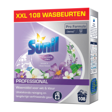 Sunil Professional Wasmiddel Poeder Lavendel & Chinese Bloesem   108 Wasbeurten Pro Formula 7,56 kg
