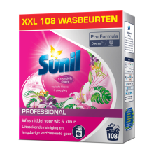 Sunil Professional Wasmiddel Poeder Tropische Bloemen & Ylang Ylang   108 Wasbeurten Pro Formula 7,56 kg