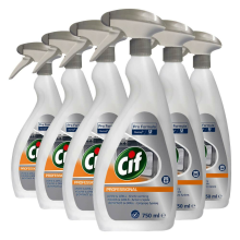 6X Cif Professional Oven  en Grillreiniger Pro Formula 750 ml