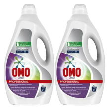 2X Omo Professional Vloeibaar Wasmiddel Color   71 Wasbeurten Pro Formula 5 liter