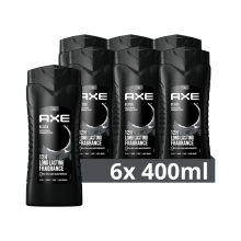 6X Axe 3 in 1 Douchegel XL Black 400 ml
