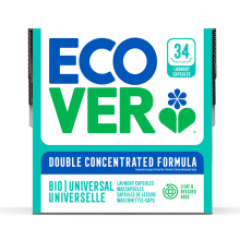 8X Ecover Wascapsules Universal Lilac & Rescued Rose 34 stuks