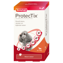 Beaphar ProtecTix Hond Anti Vlo & Teek 1,5 4 kg 4 pipetten