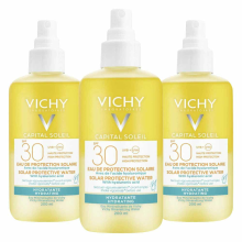 3X Vichy Capital Soleil Hydraterend Zonbeschermend Water SPF 30 200 ml