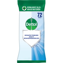 5X Dettol Desinfecterende Reinigingsdoekjes Cleanser 72 stuks