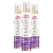 3X Wella Deluxe Pure Fullness Mousse 200 ml