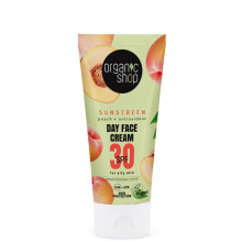 3X Organic Shop Zonnebrandcréme Gezicht SPF 30 Vette huid 50 ml