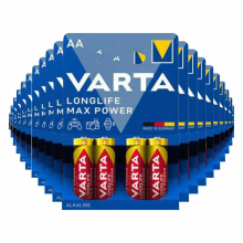20X Varta Longlife Max Power Alkaline Batterijen AA 4 stuks