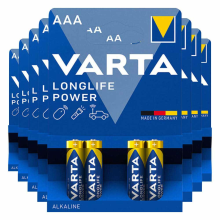 8X Varta Longlife Power Alkaline Batterijen AAA 4 stuks
