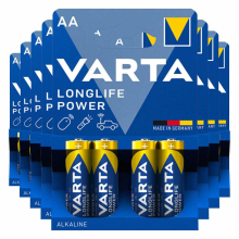 8X Varta Longlife Power Alkaline Batterijen AA 4 stuks