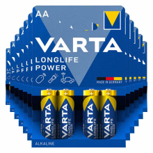 12X Varta Longlife Power Alkaline Batterijen AA 4 stuks