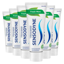 6X Sensodyne Tandpasta Fresh Mint 75 ml