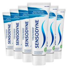 6X Sensodyne Tandpasta Extra Fresh Gel 75 ml