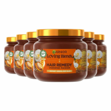 6X Garnier Loving Blends Argan  en Cameliaolie Haarmasker 340 ml