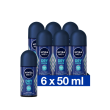 6X NIVEA Men Deodorant Roller Dry Fresh 50 ml