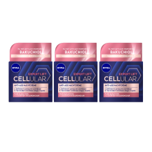3X NIVEA Cellular Filler Nachtcrème Elasticity 50 ml