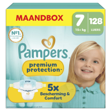 Pampers Premium Protection Luiers Maat 7 (15+ kg) 128 stuks