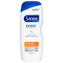 3X Sanex Douchecrème Expert Skin Health Sensitive 600 ml