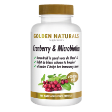 2X Golden Naturals Cranberry & Microbiotica 180 vegacapsules