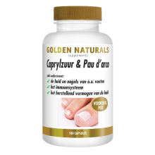 2X Golden Naturals Caprylzuur & Pau d'arco 180 vegacapsules