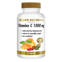 Vtech 2x Golden Naturals Vitamine C 1000mg Rozenbottel Vegan 180 tabletten