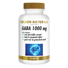 2X Golden Naturals GABA 1000mg vegan 60 tabletten