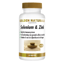 2X Golden Naturals Selenium & Zink Vegan 60 tabletten